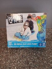 Pipeline Sno 60" Inflated Megablaster Duo Snowtube 3d Graphics Sled 2 Person
