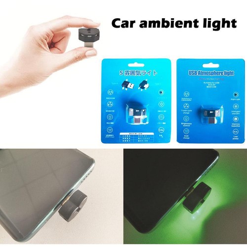 Portable Usb-C Type C Ambient Light with 8Color Modes 5V 0.08W for Car Computer₪ - Picture 2 of 8