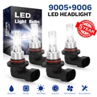 10000K LED Headlight Bulbs Hi&Lo Beam Combo For Chevy C1500 2500 3500 1990-1998