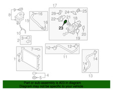 ( 1 ) GENUINE HYUNDAI / KIA 256332G000  GASKET - THERMOSTAT HOUSING