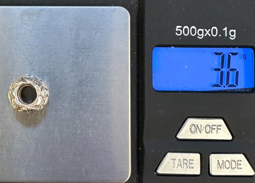 Sterling Silver Pandora "LOTSA LOVE" w Hearts Bead Charm Pendant #790174 w Cord - Picture 11 of 11