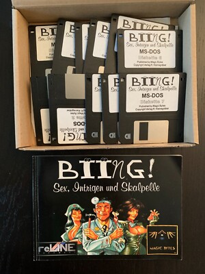 Biing! - Magic Bytes - 3,5' HD Disk IBM - MS-DOS - PC BIG BOX - OVP -TOP Zustand