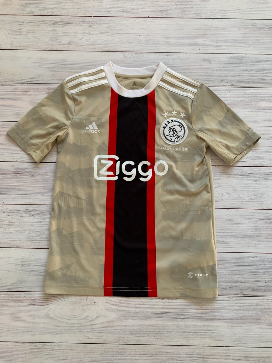 Ajax Amsterdam 2022-2023 Third Daily Paper Football Shirt Jersey Adidas sz  9-10Y