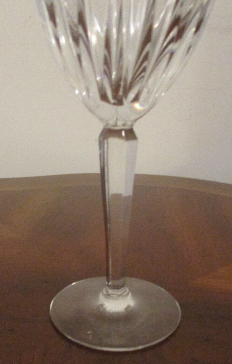 Lenox Ambassador 8" Water Goblets Lead Crystal Glasses Gold Trim New