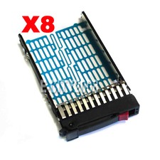 8PCS 2.5" SAS SATA Hard Drive Tray Caddy for HP Proliant ML350 G6 Gen6 US Seller
