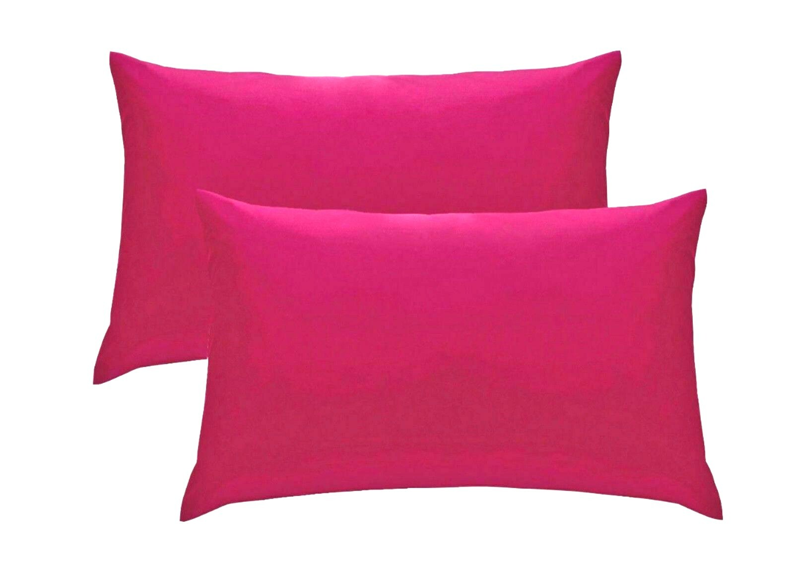 2 X Pillow Case Poly Cotton Housewife Pillow Cover Case Pair ALL SIZES