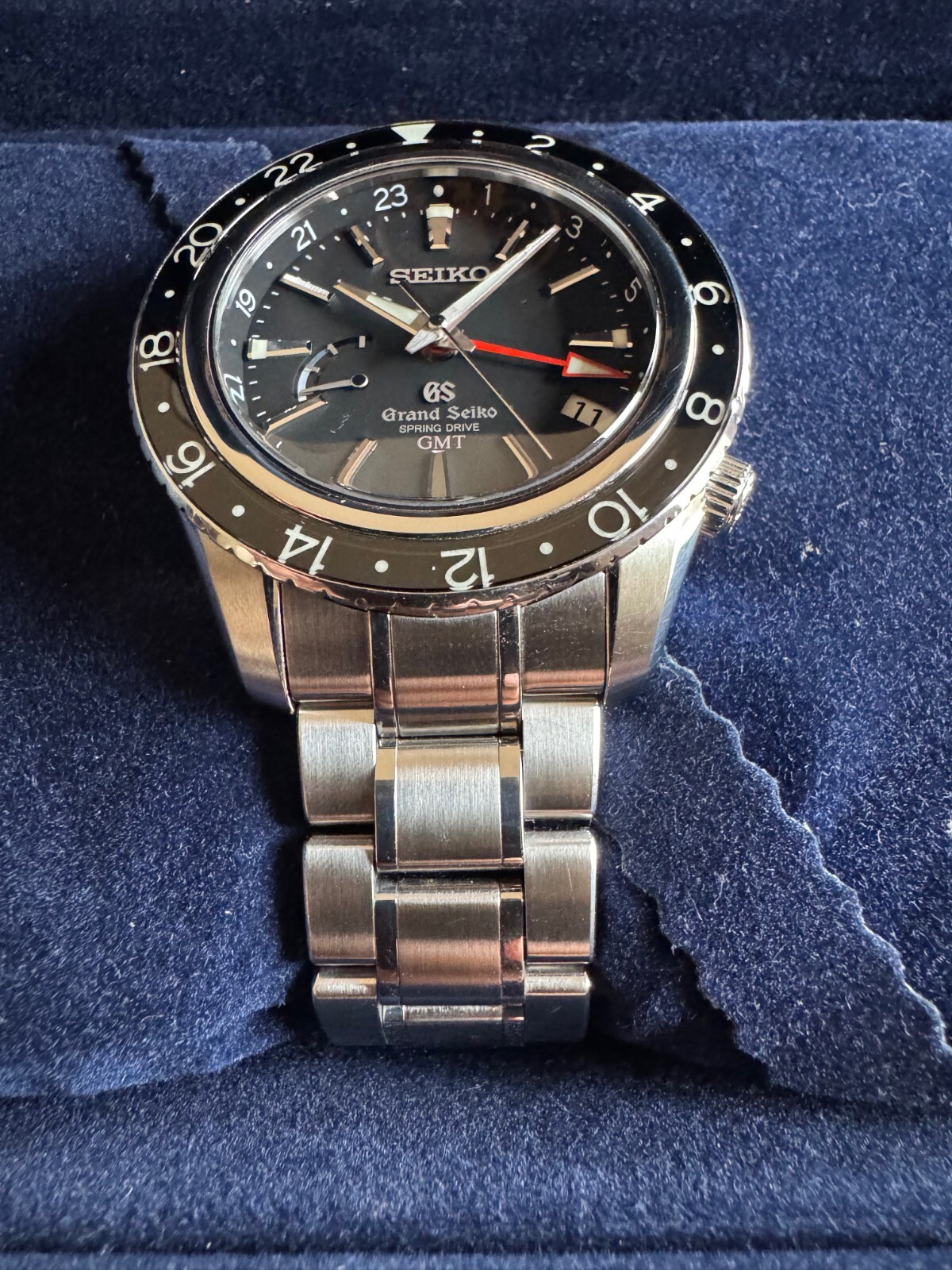 Grand Seiko Spring Drive GMT SBGE001 Box & Papers Recently Serviced by ...