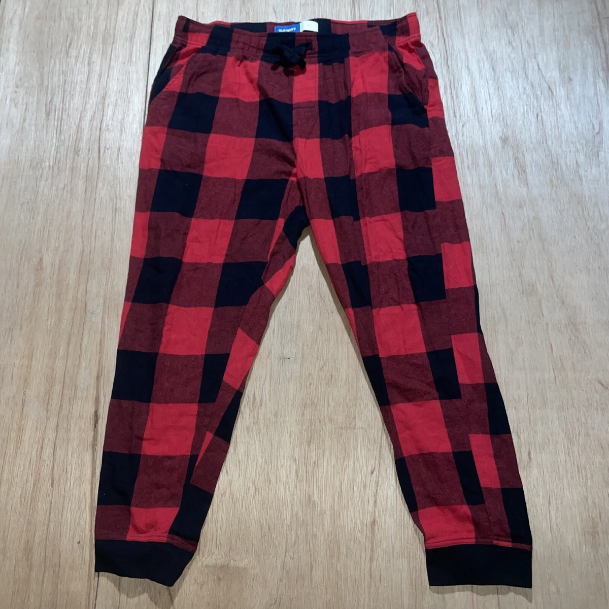 Red plaid hotsell pants old navy