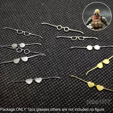 Handmade 1/18 Metal Eyeglass Model For DIY 3.75" Figure Accessory