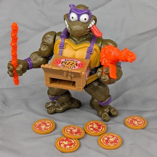 Pizza Tossin' Donatello Don Complete Teenage Mutant Ninja Turtles 1993 TMNT Vtg
