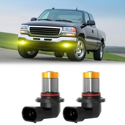 9145 H10 LED Fog Light Bulbs For 2003 2004 2005 2006 GMC Sierra 1500 2500HD 3500