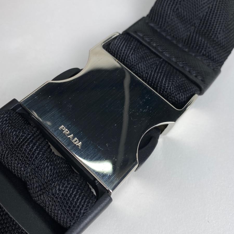 PRADA Comic Print Body Bag Waist Bag 2VL132 Nylon Black Multi-Color #BS1864 thumbnail 5