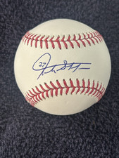 GIANCARLO STANTON SIGNED BASEBALL JSA COA YANKEES PERFECT AUTO WITH JERSEY 27