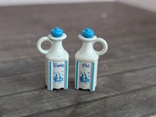 ❗✨☛ BODO HENNIG ☚✨❗ 7401 Vorratskännchen Blau Essig & Öl ❗ Zubehör Puppenhaus ❗