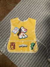 Vintage Children  s Play  Work Smock 1977 OO-ZOO Dog And Frog NWT