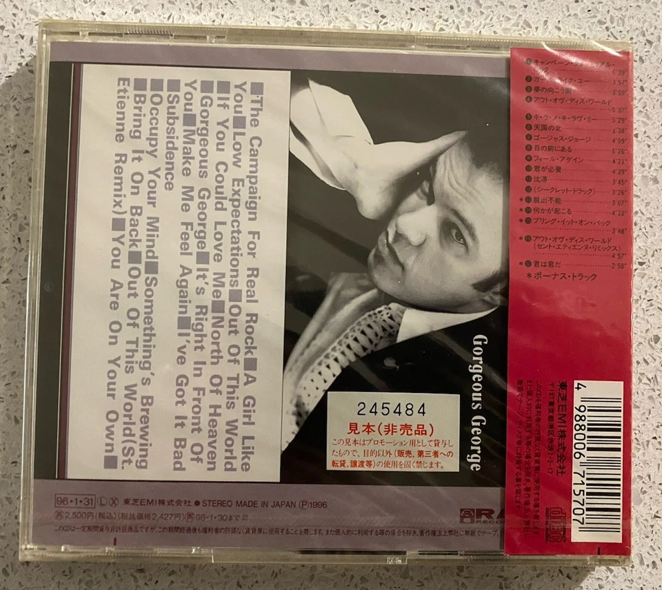 Edwyn Collins – Gorgeous George (CD) JAP OBI TOCP-8798 NEW & Sealed RARE Promo * - Bild 2 von 2