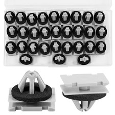 30pcs Fender Flare Rocker Panel Clips with Wheel Trim Retainers - Compatible