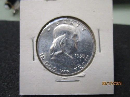 1955 BU Franklin Half Dollar - Beautiful Coin
