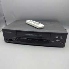Daewoo DV-T5DN 4-Head VCR, VHS Player  Recorder w/ Remote Tested and Working 