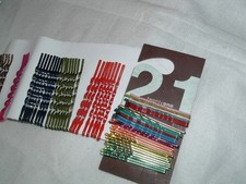 60 BRAND NEW COLORFUL SPARKLING ENAMEL METAL BOBBY PINS 2" and 2.5"