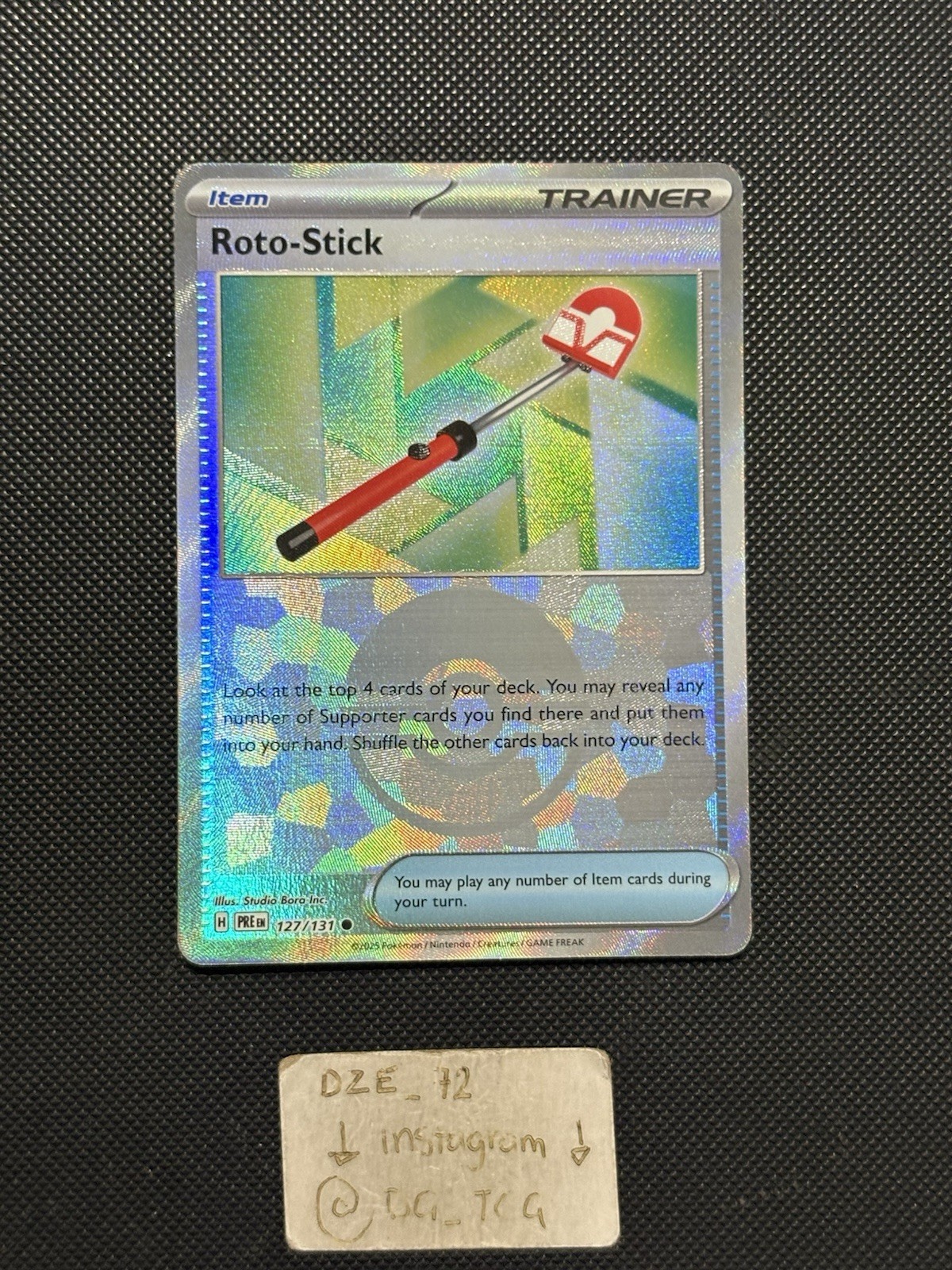 Pokemon Roto Stick Roto-Stick 2025 Scarlet & Violet: Prismatic Evolutions #127/131 Poke ...