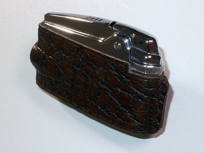 2x Ronson Varaflame PREMIER UF604 17.003 Leder .. Made in England .. UNBENUTZT!