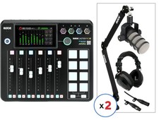 Rode RODECaster Pro II and PodMic 2 Person Podcast Kit