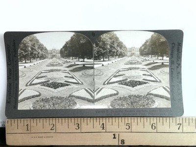 Beautiful Sunken Gardens Fairmount Park Philadelphia Stereoview Keystone View