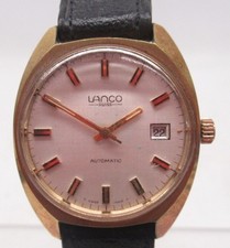 vintage LANCO automatic watch, working.