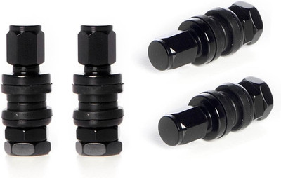 Circuit Performance VS33 Shorty Black Bolt-in Valve Stems (Set of 4)