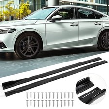 Für 5er E39 520i 525 M5 85,6" Seitenschweller Schweller Sideskirts Schwarz Glanz