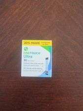 One Touch Ultra Blood Glucose Test Strips - 30 Test Strips -EXP 01/2027