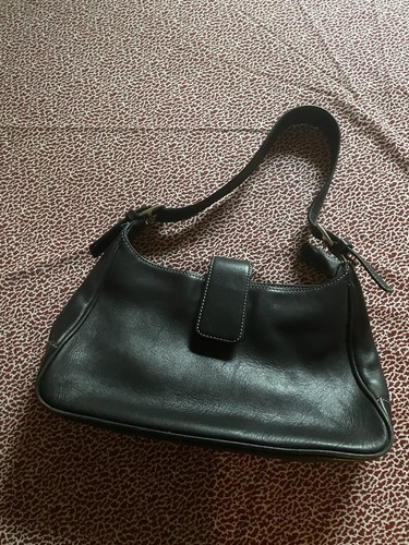 Vintage COACH #7789 Black Smooth Leather Hampton Legacy Hobo Purse - Picture 19 of 23