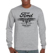 Ford V8 Genuine Parts Long Sleeve T-shirt American Racing Mustang Performance