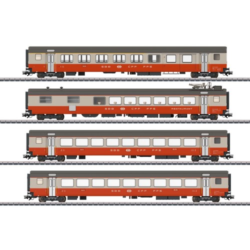Märklin H0 4212190 - Juego de vagones de pasajeros Swiss Express, Ep. IV mercancía nueva | Condition: Neu