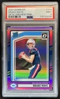 2024 Panini Donruss Drake Maye Optic Rated Rookie Preview Pink #379 PSA 9