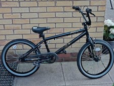 XRated Spine BMX Bike 20" Black Fixed Gear Freestyle Street VGC