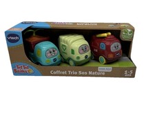 VTech - Tut Tut Bolides, Coffret Trio SOS Nature Play Green, 3 Camions Interacti