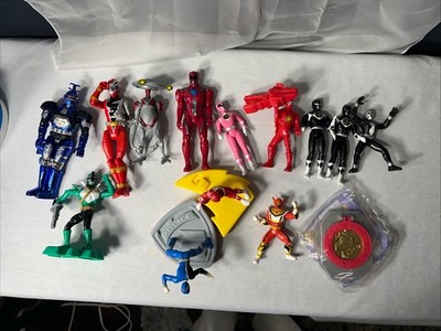 Mighty Morphin Power Rangers Lot  Of 13 Figures And New Power Morpher Belt Clip