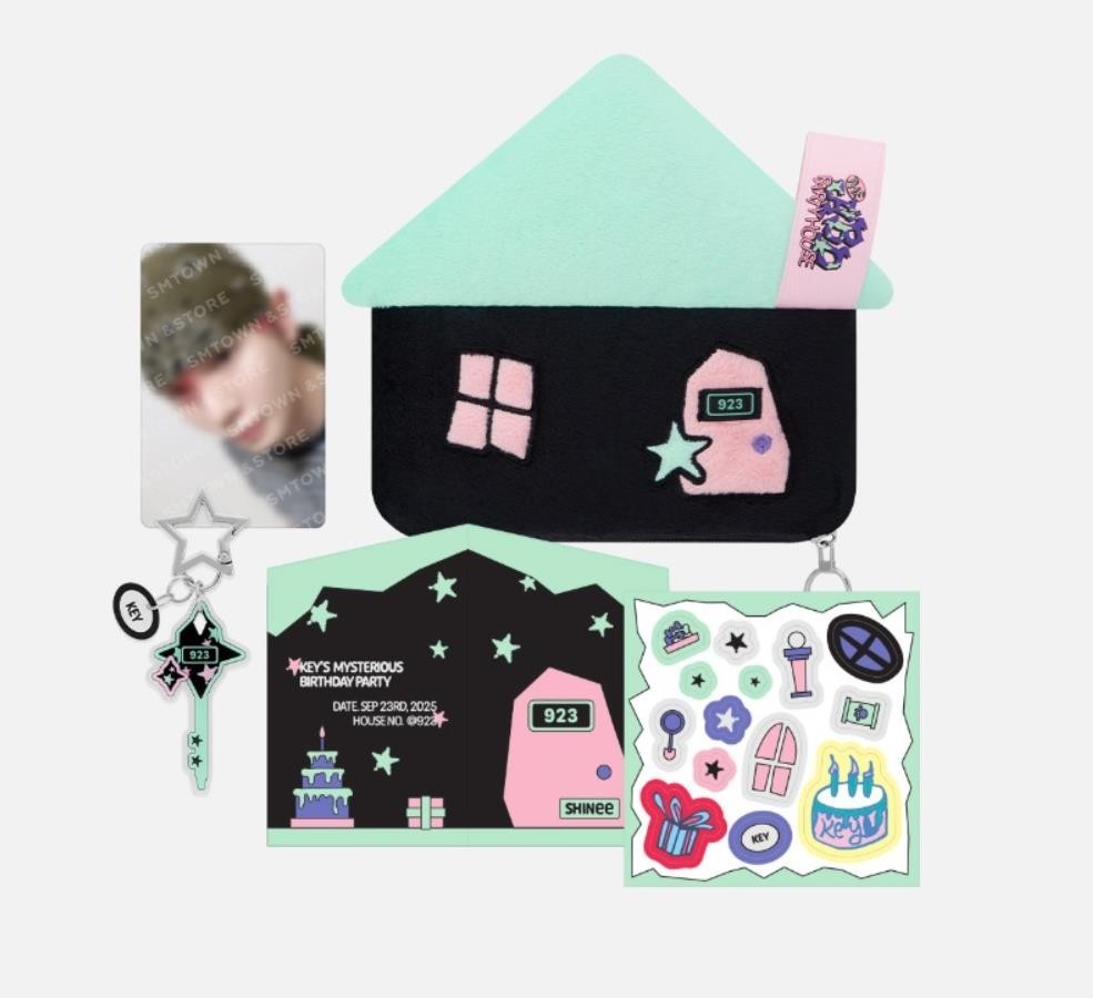 THE HBD PARTY HOUSE FOR KEY SHINEE GOODS 2025 ARTIST BIRTHDAY POUCH PACK NEW