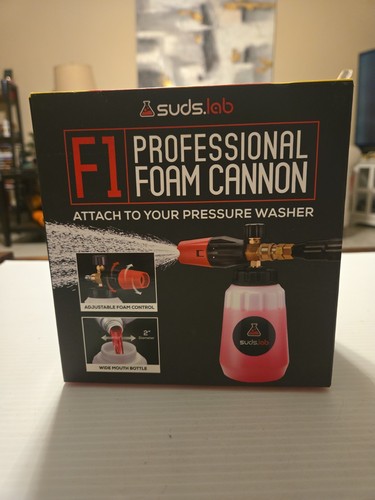 Suds Lab F1 Professional Foam Cannon, Pressure Washer Quick Connect, 32 oz.