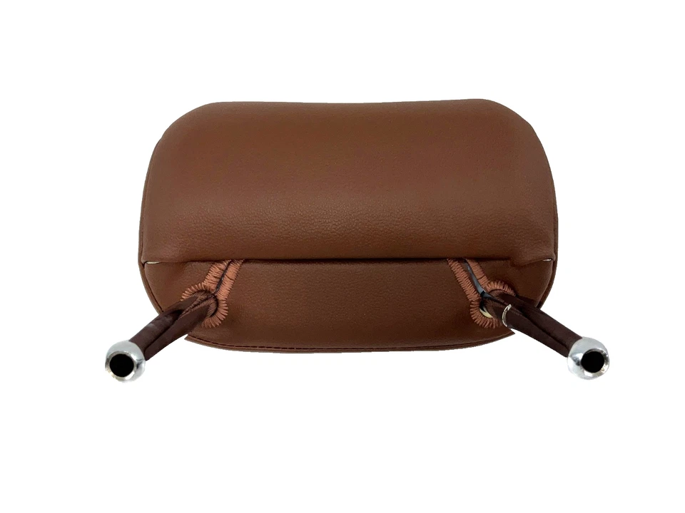 Volkswagen Golf RL 2018 asiento trasero izquierdo reposacabezas cuero marrón OEM limpio AAA+ Foto 3 de 4