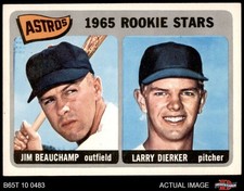 1965 Topps #409 Larry Dierker / Jim Beauchamp Astros RCs RC 6.5 - EX/MT+