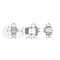 Kompressor Klimaanlage FüR Ford Fiesta VI