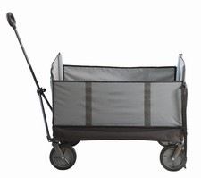 Heavy Duty Polyester Collapsible Utility Cart Compact Storage Design