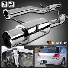 Fits 2002-2007 Subaru Impreza Wrx Sti Ss 4.5 Slant Tip Catback Exhaust System