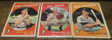 3) 1959 Topps Chicago White Sox baseball cards #351 Torgeson #368 #453 Les Moss