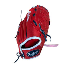 Rawlings PL90SN Youth Baseball Glove 9" Red/Black Right Hand Throw Mitt