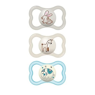 MAM Air Night & Day Baby Pacifiers 6-16 Months Glow in the Dark Unisex 3 Pack