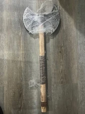 VINTAGE HAND MADE 2 1/2" DOUBLE BIT AXE AX HEAD PLUMB & SHEET AX